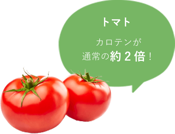 トマト カロテンが通常の約2倍